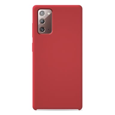 Coque silicone unie Soft Touch Rouge compatible Samsung Galaxy Note 20