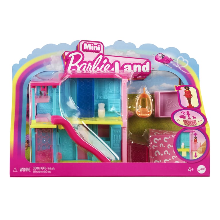 Barbie Coffrets Maison de Poupée Mini BarbieLand comprenant la Maison de Rêve de Barbie en petit format une poupée Barbie surprise de 3 8 cm du mobilier des accessoires + HYF46 - vue 2