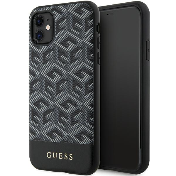 Coque telephone bumper telephone Guess GUHMN61HGCFSEK Coque rigide pour iPhone 11 / XR 61 à rayures