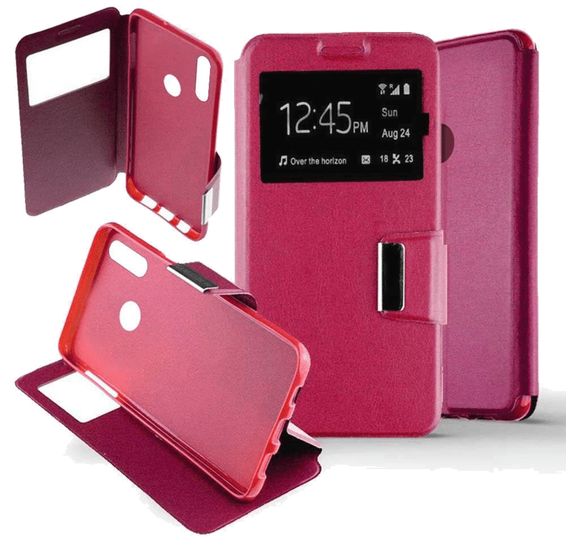 Etui Folio compatible Rose Huawei Honor 8X