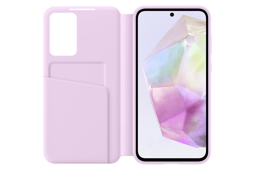 Samsung Etui téléphone - Galaxy A35 5G - Lavande - Semi-rigide - Rabat Violet - vue 2
