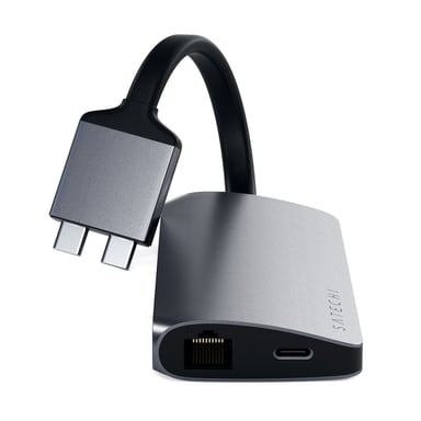Satechi ST-TCDMMAM station d'accueil USB 3.2 Gen 1 (3.1 Gen 1) Type-C Gris