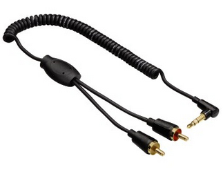 Hama 0.75m 2 x RCA - 3.5mm m/m câble audio 0,75 m 3,5mm Noir