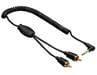 Hama 0.75m 2 x RCA - 3.5mm m/m câble audio 0,75 m 3,5mm Noir