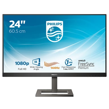 Philips E Line 242E1GAEZ/00 LED display 60,5 cm (23.8'') 1920 x 1080 pixels Full HD Noir, Chrome
