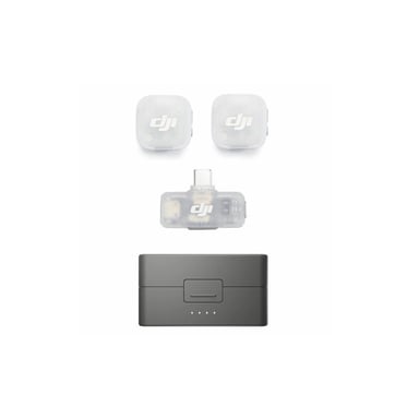 DJI Mic Mini 2 Kit micro sans fil 2 émetteurs + 1 récepteur mobile noir et blanc 48 kHz 24 bits réduction de bruit