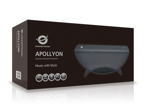 Haut-Parleur Portable Conceptronic APOLLYON01GL – 10 W, Bluetooth 3.0 - vue 2