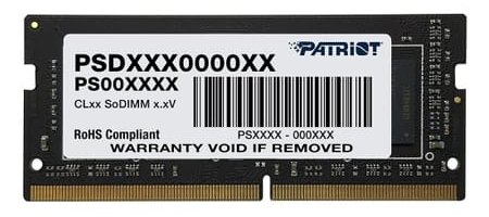 Patriot Memory Signature Line PSD48G320081S módulo de memoria 8 GB 1 x 8 GB DDR4 260-pin SO-DIMM