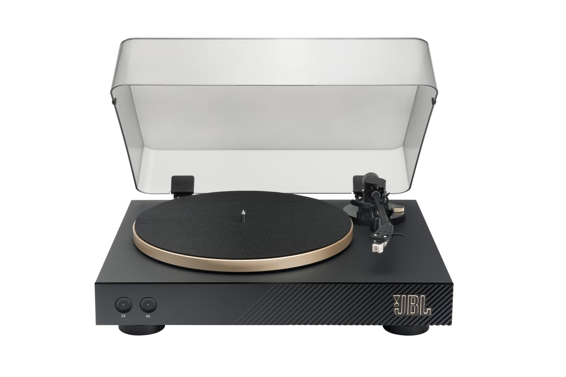 JBL Spinner BT Tourne-disque entraîné par courroie Noir, Or - Neuf