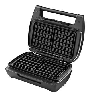 GAUFRIER MINI MAXI Lagrange 028463 Avec jeux de plaques Croque monsieur + Gaufres + Pince - vue 5
