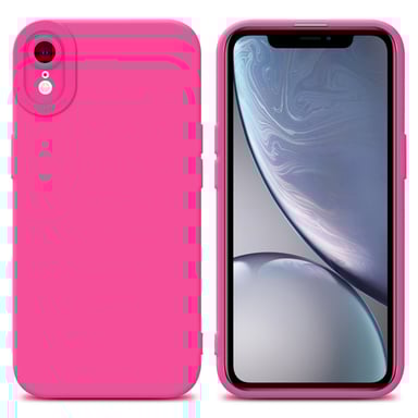 Custodia per Apple iPhone XR in FLUID HOTPINK Copertura protettiva Custodia flessibile in silicone TPU