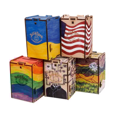 Jollylook Appareil Photo à stenopé en bois - Brown