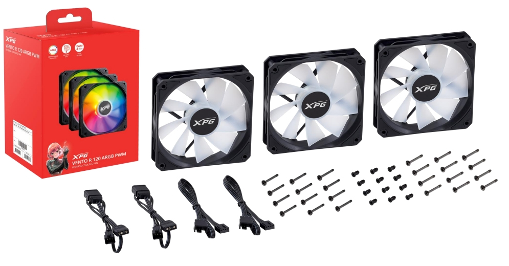 XPG VENTO R 120 ARGB PWM Boitier PC Ventilateur 12 cm 1 pièce