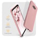 Moozy Minimalist Series Coque en silicone pour Samsung S8, Rose Beige – Finition mate fine et souple en TPU