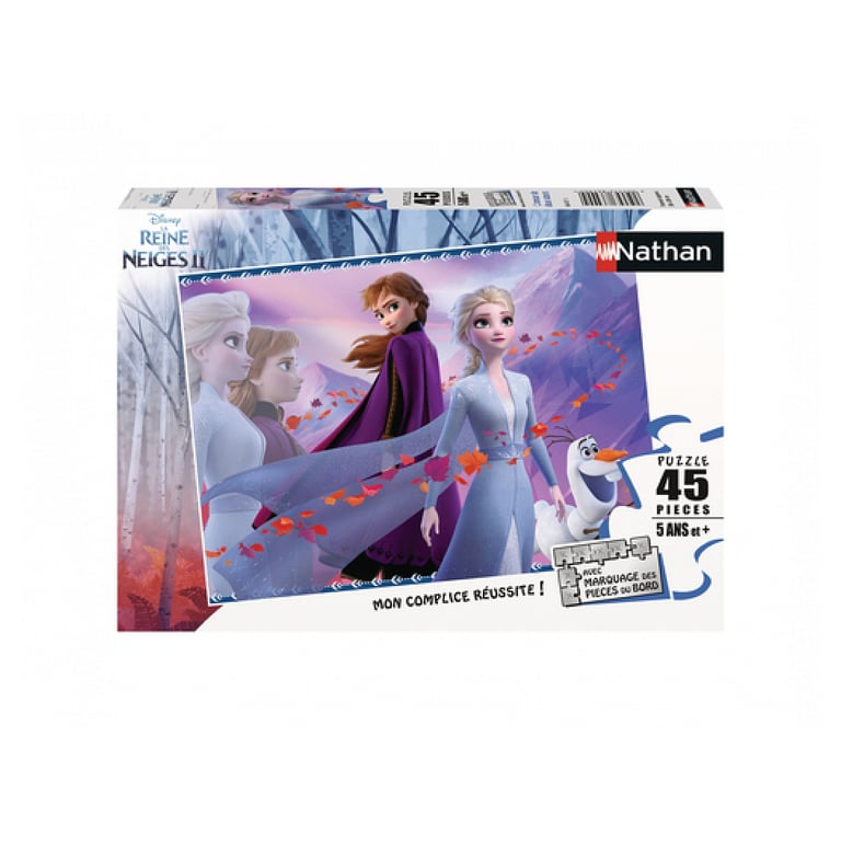 Puzzle 45 pièces : La Reine des Neiges 2 Frozen 2 : 'amour de deux soeurs Ravensburger Nathan - vue 3