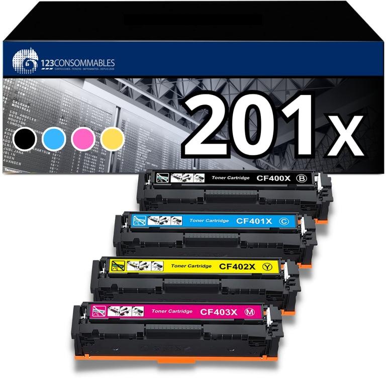 Pack 4 toners compatible HP 201XL Neuf