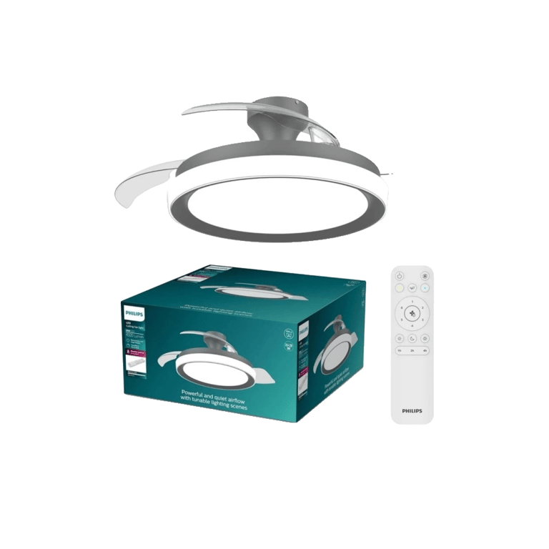 Ventilateur De Plafond Philips Bliss – 106 cm, 4500 lm, Télécommande - vue 2