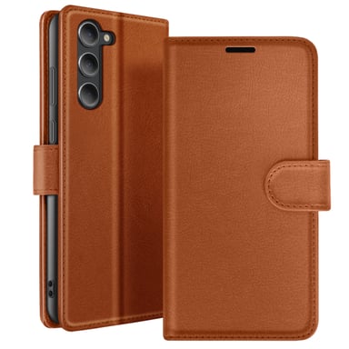 Custodia a portafoglio per Galaxy S23 con funzione di supporto e linguetta magnetica