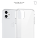 Carcasa híbrida invisible para Apple iPhone 11, Transparente