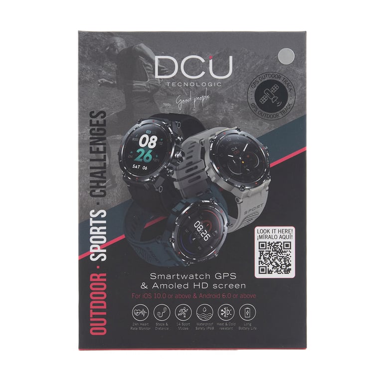 DCU Advance Tecnologic 34157082 smartwatche et montre de sport 3 3 cm 1.3 AMOLED 50 mm Numérique 360 x 360 pixels Écran tactile 4G GPS satellite Neuf - vue 6