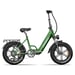 Bicicletta elettrica pieghevole KINGBULL Literider 2.0, batteria rimovibile da 48 V 13,5 Ah, cambio Shimano a 7 velocità - Verde