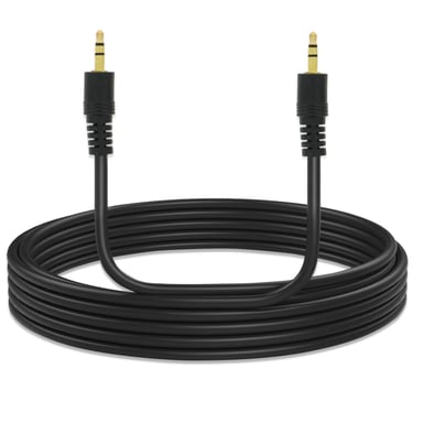 Cable de audio Jack 3,5 mm Auxiliar Sonido estéreo 5m LinQ - Negro