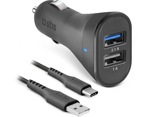SBS Kit de recharge USB-Type C pour voiture Noir - vue 5