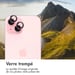 imoshion Lot de 2 protections d'objectif de caméra pour Apple iPhone 15 / 15 Plus - Pink