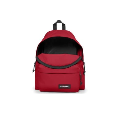 Sac à dos EASTPAK Padded Pak'r EK0006201O9 Rouge Scarlet compact avec dos et bretelles rembourrés, fermeture zippée haut et poche avant zippée Noir