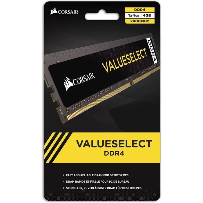 Corsair ValueSelect 8 Go DDR4 2666 MHz CL18 - vue 3