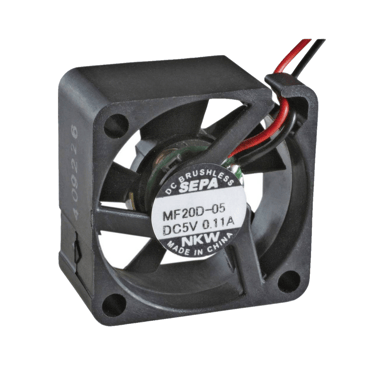 Ventilatore assiale Sepa mf20c05l 1,3 m³/h nero