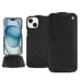 Housse cuir Apple iPhone 15 -  - Noir - Cuir Abaca