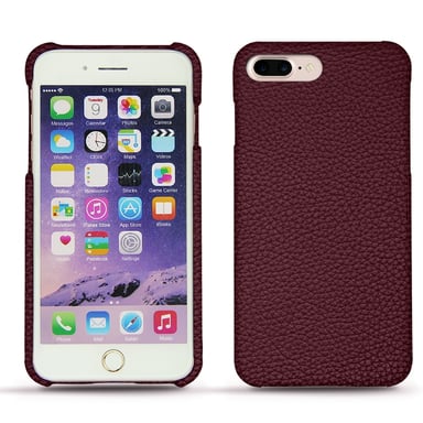 Apple iPhone 7 Plus Funda de piel - Tapa trasera - Violeta - Piel granulada