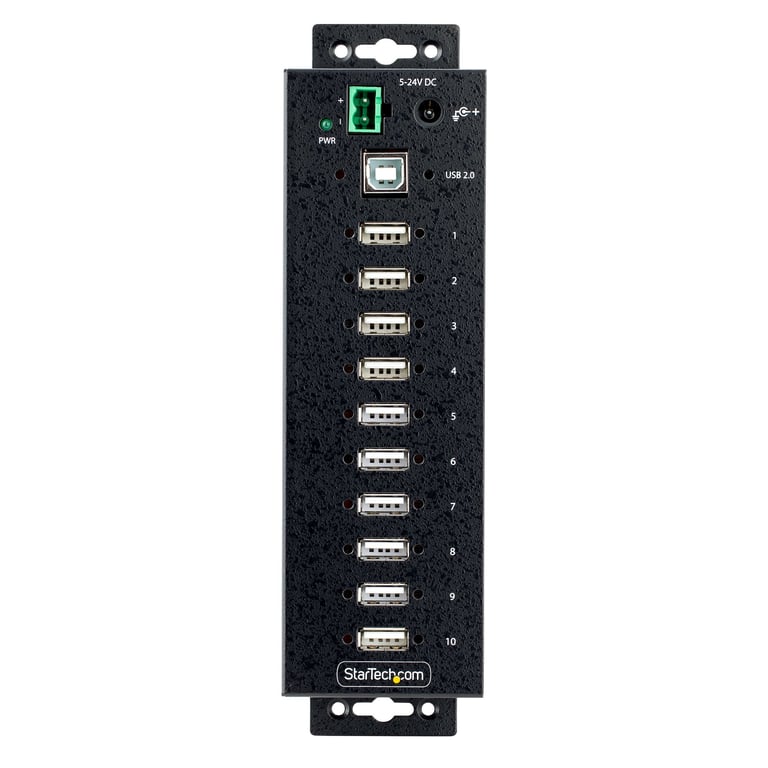 StarTech.com Hub USB 2.0 10 ports Industriel Hub USB Robuste avec Protection ESD Niveau 4 Hub USB A Montable sur MurBureau Hub d'Extension USB avec ports Verrouillables Hub USB Type A Concentrateur USB Neuf - vue 3