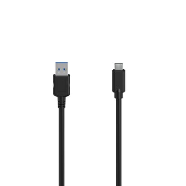 Câble USB-C, mâle USB-C - mâle USB-A, USB 3.2 Gen1, 5 Gbit/s, 1,50 m
