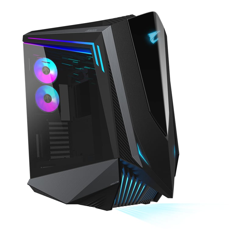 GIGABYTE AORUS C700 GLASS Boîtier PC – Grand tour prend en charge jusqu'à E ATX & radiateurs de 420 mm 5 ventilateurs 120 mm préinstallés USB 3.1 Type C RGB Fusion Neuf