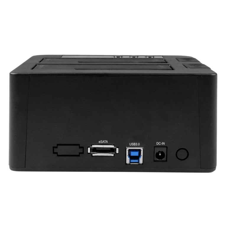 StarTech.com Duplicateur de Disque Dur à 2 Baies, Cloneur/Copieur Autonome USB 3.0 (5 Gbps) / eSATA vers 2,5/3,5  SATA III HDD/SSD, Station d'accueil pour Disque Dur, Cloneur de Disque Dur - Neuf
