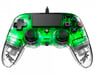 NACON PS4OFCPADCLGREEN mando y volante Verde, Transparente USB Gamepad Analógico/Digital PC, PlayStation 4
