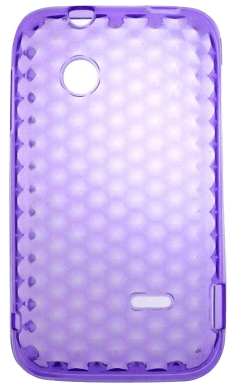 Coque silicone unie compatible Givré Violet Sony Xperia Tipo