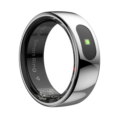Anillo Inteligente Leotec Kör Ha Talla 8- Ø18.3mm- Notificaciones- Frecuencia Cardíaca- Plata