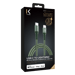 Cable de carga/sincronización trenzado metálico de USB-C a Lightning con certificación MFi de Apple (1M), verde medianoche