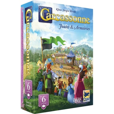 Jeu de société ASMODEE Carcassonne Joutes & Armoiries Édition 2025 2-6 joueurs Multicolore