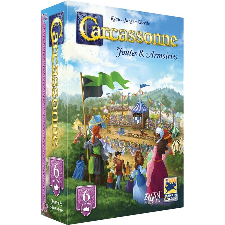 Jeu De Stratégie Asmodee Carcassonne : Joutes Et Armoiries 2025 – Extension Pour 2 À 6 Joueurs - vue 4