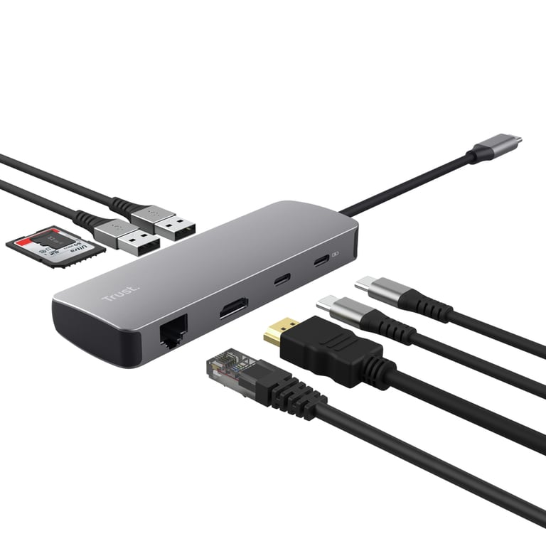 Trust 25672 hub & concentrateur USB Type C Neuf - vue 3