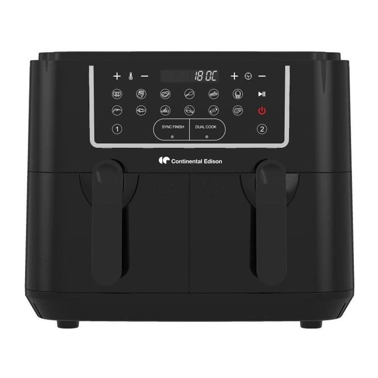 Airfryer Friteuse à Air Sans huile CONTINENTAL EDISON CERFRSH24002CB 9 Double bacs - vue 3