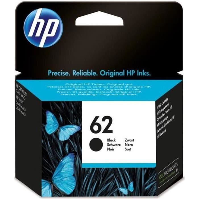 HP 62 Cartouche d'encre noire authentique (C2P04AE) pour HP Officejet Mobile 250, HP Envy 5540/5640/ - Neuf