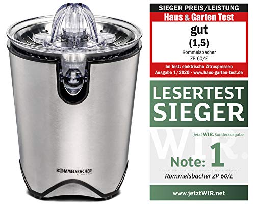 Rommelsbacher ZP 60E Presse agrumes électrique Inox - vue 4
