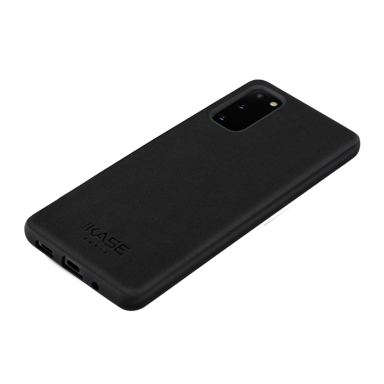 Cover in pelle scamosciata Alcantara per Samsung Galaxy S20, nero notte
