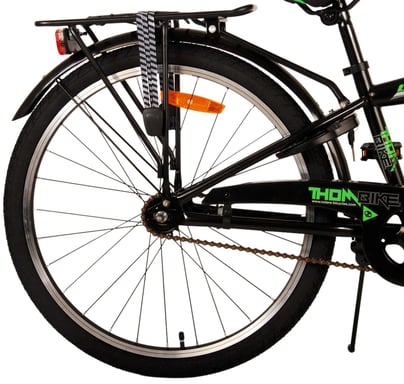 Volare 22504 City Bike Nero, Verde 24