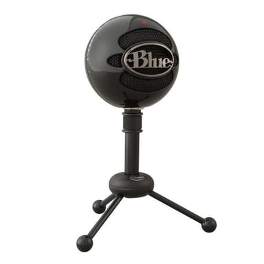 Microfono USB Blue Snowball per registrazione, streaming, podcasting, gioco su PC e Mac - Nero